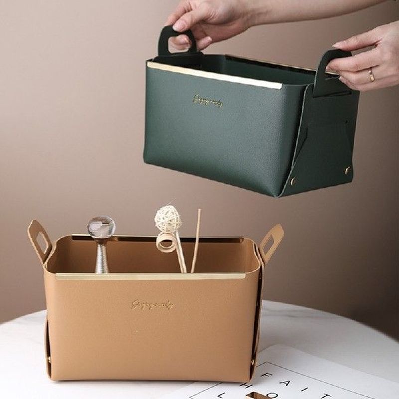 Environmental Friendly and Non Toxic Leather Storage Boxes