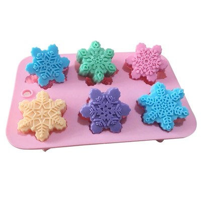 6 Flower Silicone Cake Mold Handmake DIY Bread Mould Silicon