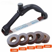 held Belt Bow Sandpaper Hand Sanding shaped Holder