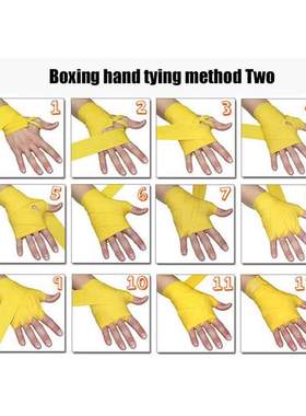 2 Rolls 2.5/3M Cotton Boxing Bandage Sports Strap Sanda Gaun