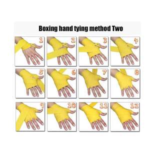 2 Rolls 2.5/3M Cotton Boxing Bandage Sports Strap Sanda Gaun