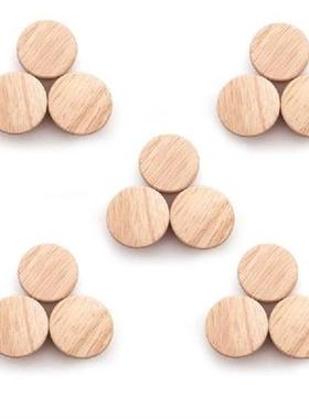 15Pcs Home Accessory 50X25mm Wooden Knob Wood Round Pull