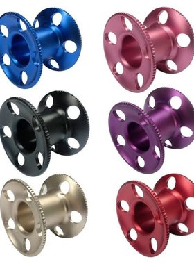 Five Hole Wire Wheel Spool Aluminum Alloy Diving Reel Oxidat
