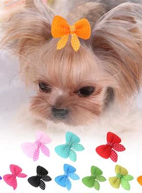10pcs/set Pet Dog Hairpin Cat Beauty Supplies Bow Hairpin