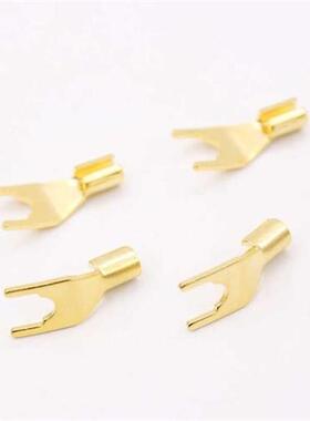 12pcs SY1505 Hifi audio gold plated Speaker Y Spade for s