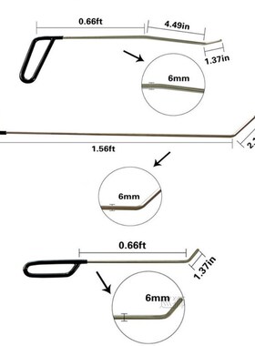 Dent Removal RODS KITS R4 PAINTLESS DENT REPAIR REMOVAL PULL