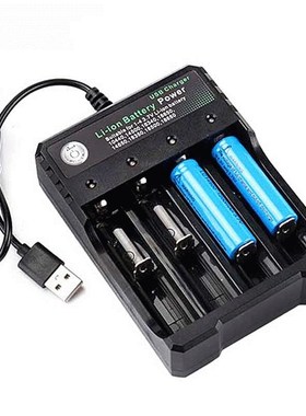 18650 Battery Charger Black 2 Slots AC 110V 220V Dual For 18