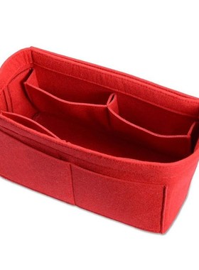 Purse Organizer Insert Makeup Handbag , Felt Bag organizer w