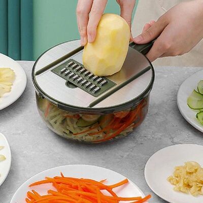 Vegetable Chopper Grater Drain Storage Manually