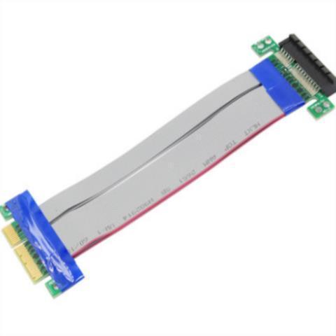 PCI-Ex4软排线转向卡适合1U 2U PCIe4X延长线PCIe排线19-34CM线长