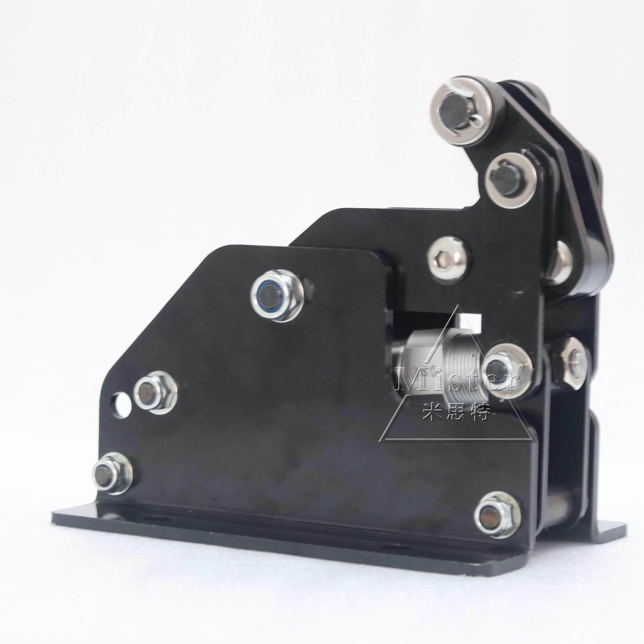 qx-4-2重型液压缓冲阻挡器倍速链工装板限位器流水线卧式阻挡气缸