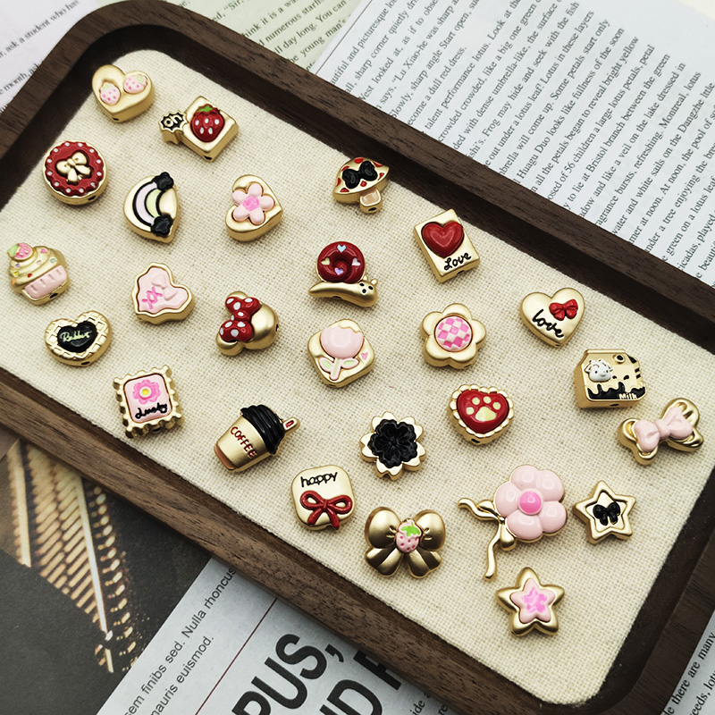 合金双拼猫爪DIY饰品配件