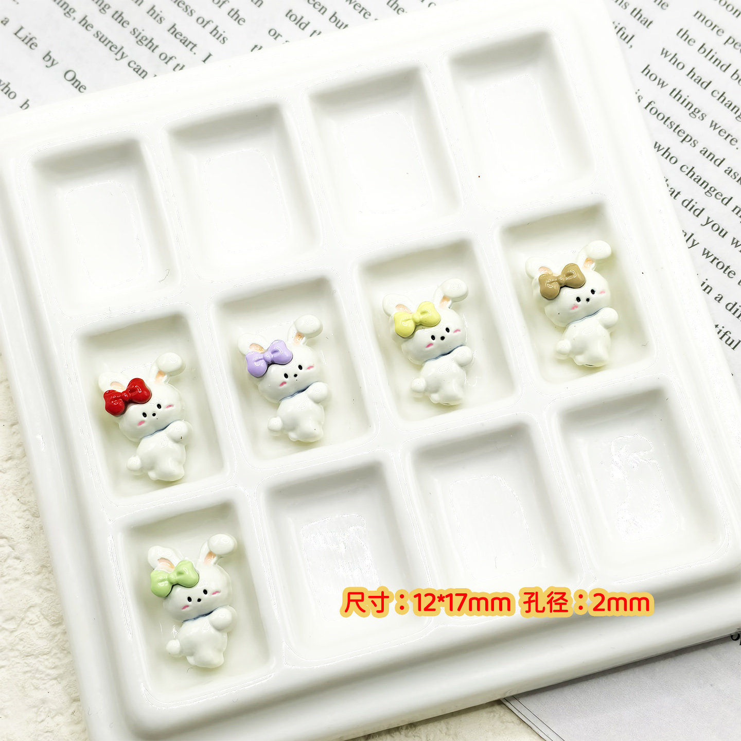 【65包邮】合金立体蝴蝶结双拼小兔DIY饰品配件手作材料串珠散珠,饰品/流行首饰/时尚饰品新,其他DIY饰品配件,淘宝优惠券,粉丝福利购,淘宝优惠卷