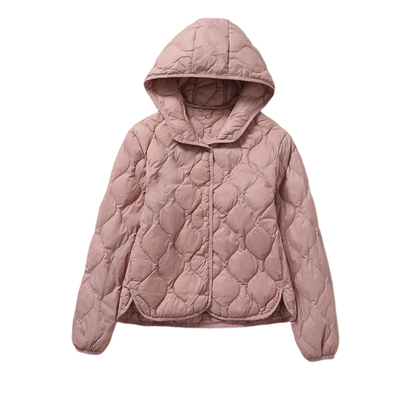 女士轻薄短款保暖羽绒服