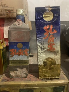 97年38度孔府宴酒 500ml 瓶脏无日期铝盖腐蚀 老酒