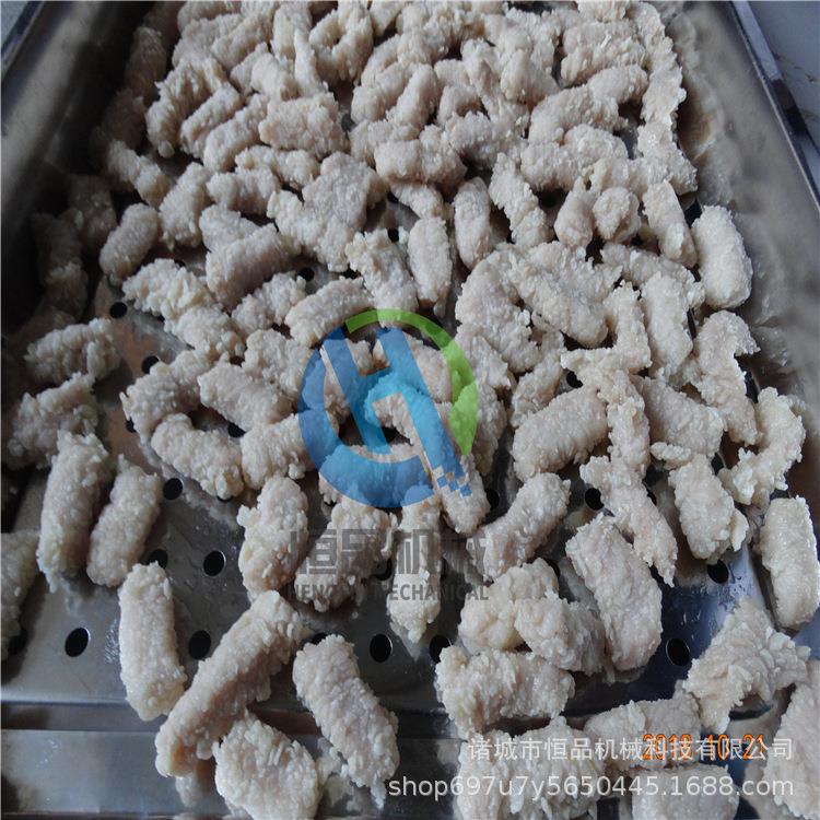 溜肉段专用裹粉机 全自动溜肉段上粉机设备 全自动滚筒式裹粉机