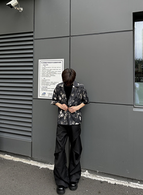 ASCA 立体剪裁抗皱褶皱直筒垂感西装裤宽松休闲长裤男女同款