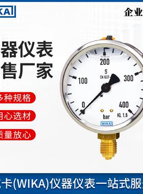 wika不锈钢波登管压力表21.5.06 径向压力表 EN87-1
