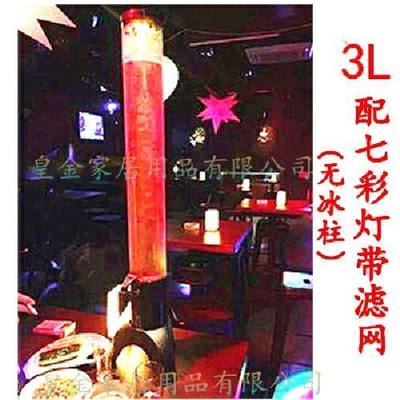 创意3升酒炮啤酒桶七彩果汁鼎酒塔1.5升发光酒架酒柱分酒器桶包邮