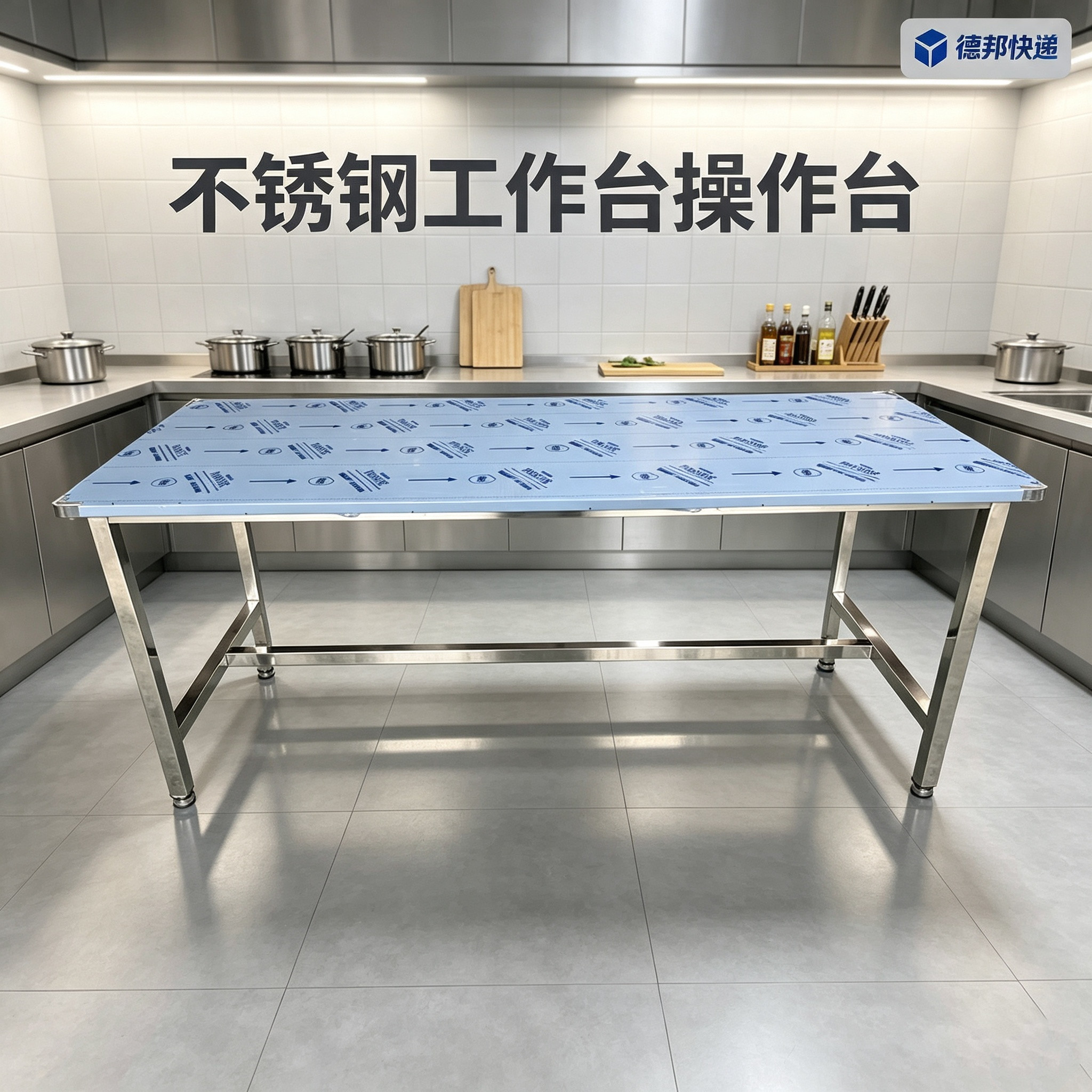 不锈钢商用长方形工作台厨房工厂