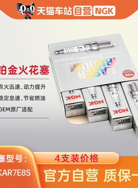 NGK铱铂金火花塞 SILZKAR7E8S 93476 4支装 适用于XJLXF发现4揽胜