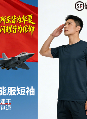 正品飞行体能训练服短袖套装户外夏季短袖套装体能服短袖短裤T恤