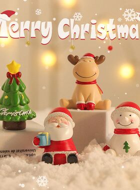 摆件小卡通创意树脂礼品老人公仔