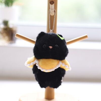 可爱萌游泳圈小猫挂件毛绒玩具公仔小猫咪包包挂饰钥匙扣娃娃玩偶