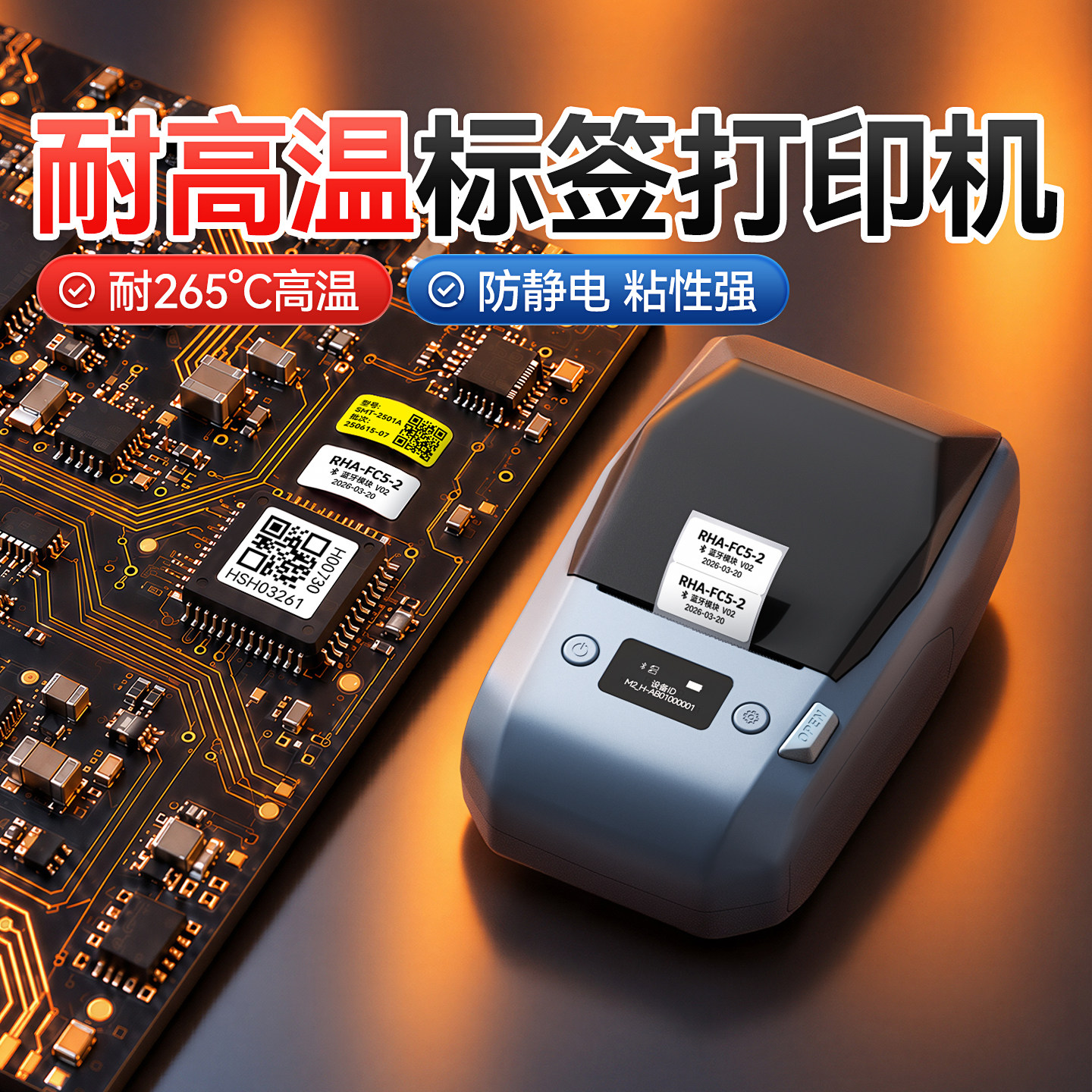 精臣商业M2耐高温阻燃标签打印机