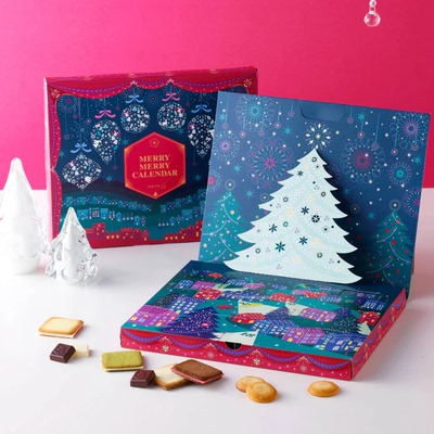 日本进口圣诞日历盲盒巧克力