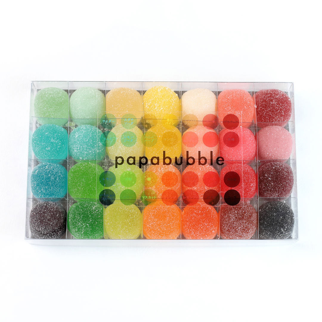 日本彩虹papabubble每日限定手工果汁软糖零食情人礼盒伴手礼