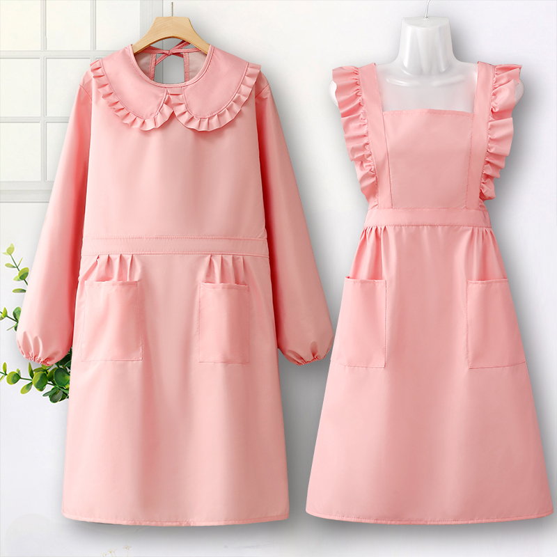 防水防油长袖罩衣工作服女