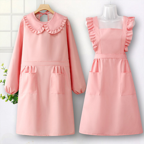 防水防油长袖罩衣工作服女