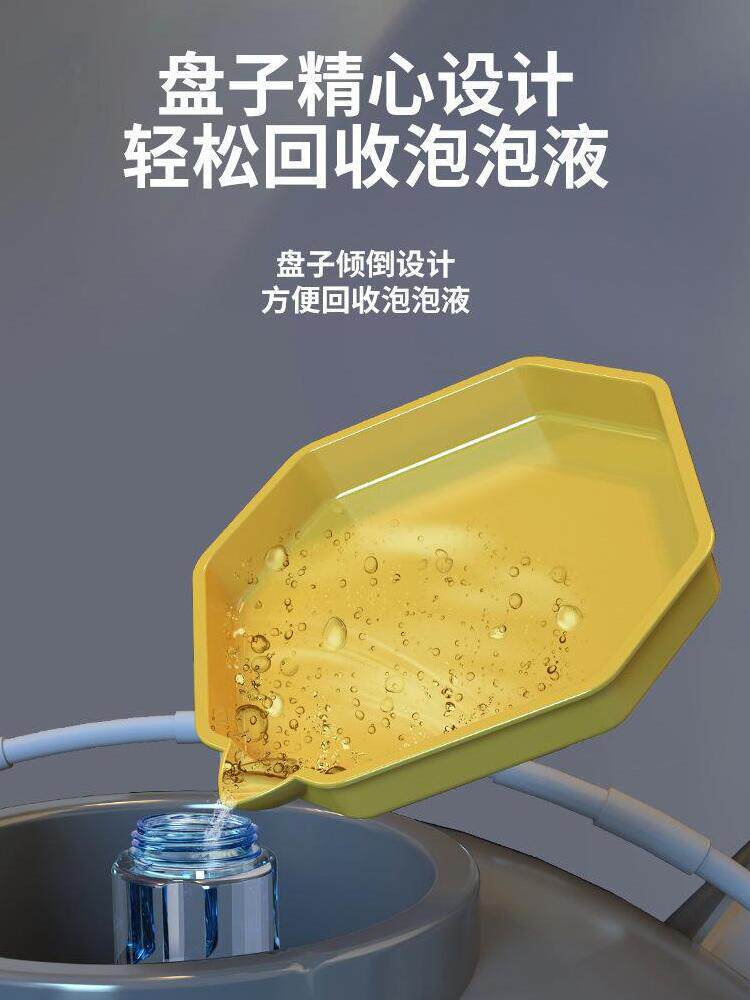 NEW RECHARGEABLE 40 HOLE SPACE LIGHT BUBBLE MACHINE MINI VERSION GATLING ELECTRIC BUBBLE BLOWING HANDHELD KIDS TOY