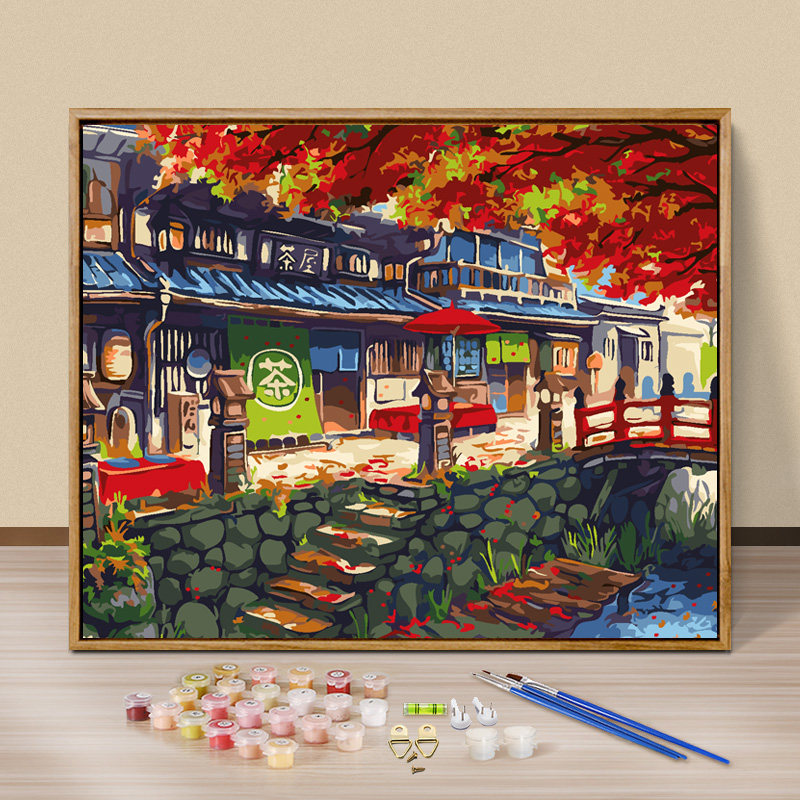 diy数字油画 手绘手工填色数码油彩画客厅动漫人物风景花卉装饰画使用感如何?