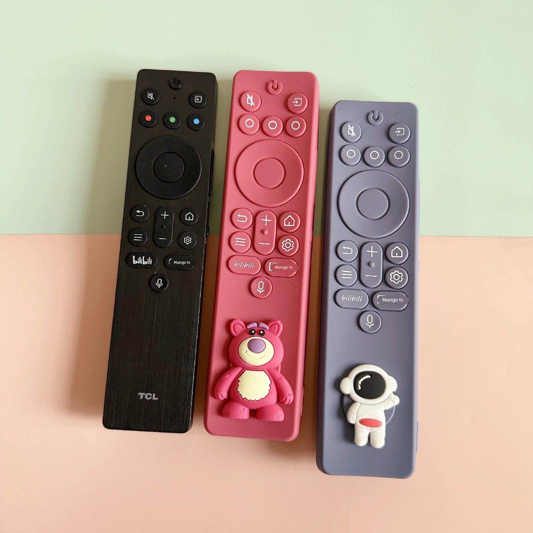 适用TCL雷鸟遥控器保护套鹤6pro加厚硅胶套Q10K可爱透明全包防尘