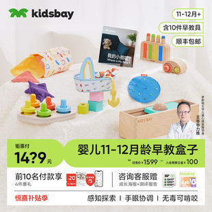 12月龄宝宝早教盒子蒙氏婴儿实木益智玩具教具见面礼物 kidsbay11
