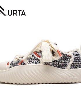 URTA而它草履虫系列“起灰了“多巴胺低帮明星同款原创板鞋面包鞋