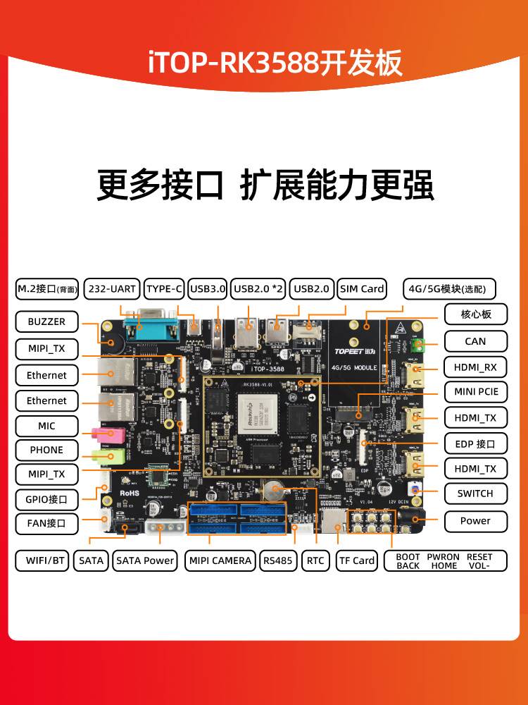 迅为RK3588开发板Linux安卓12瑞芯微ARM核心板人工智能工业AI主板