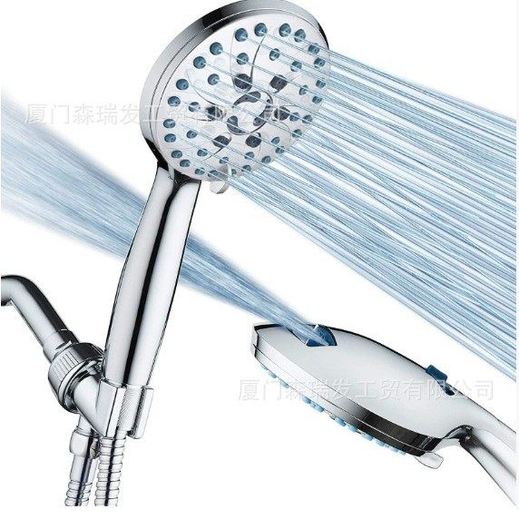 跨境爆品不锈钢ABS顶喷多功能手持喷枪全套花洒套装淋浴增压暗装,家装主材,暗装淋浴花洒,淘宝优惠券,粉丝福利购,淘宝优惠卷