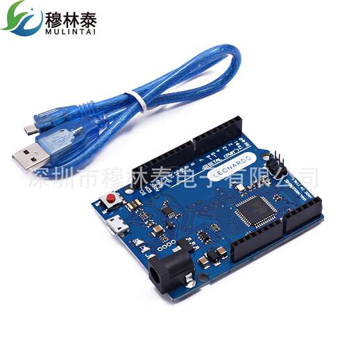 Leonardo R3单片机开发板ATMEGA32U4官方版本带数据线