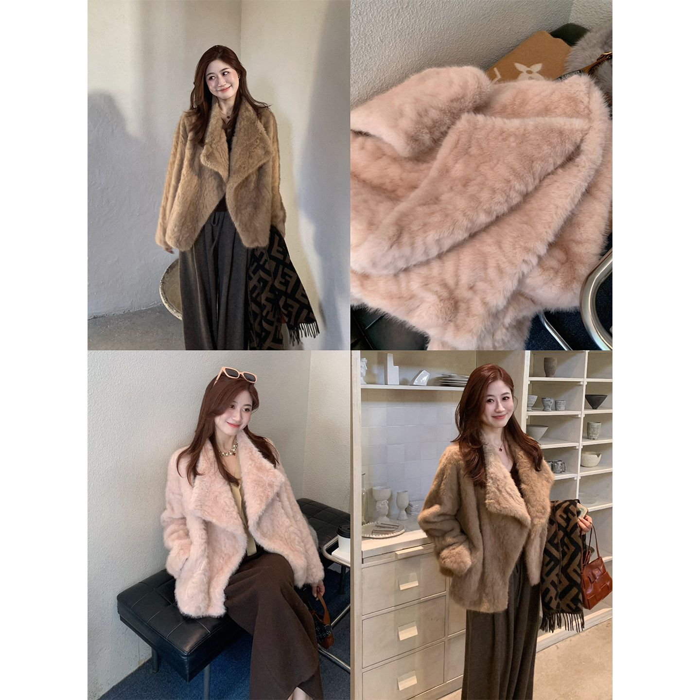 Echoone温柔兔兔环保皮草