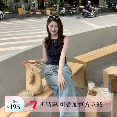 Echoone波点蝴蝶结上衣