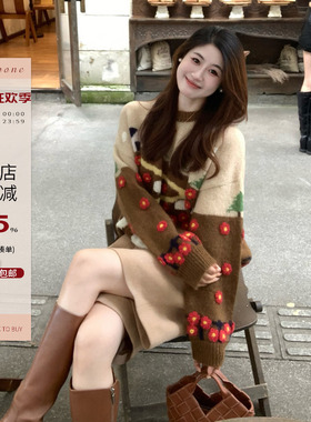 Echoone Blossoming flowers 手工钩花立体花朵设计圆领套头上衣