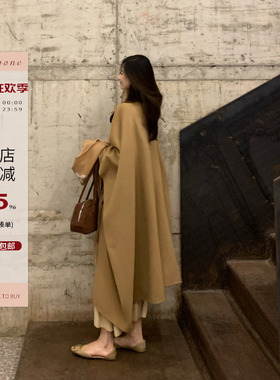 Echoone Chao绝气质 在线双面羊毛大衣女秋冬极简高级慵懒风外套