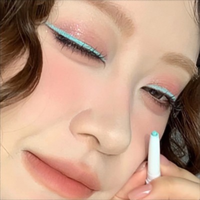 绿色薄荷绿双头眼线胶笔彩色持久
