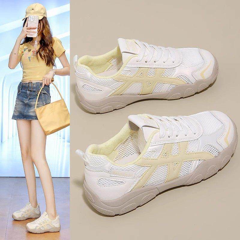 潮牌踩屎感德训鞋女2025新款超火透气网眼运动凉鞋镂空阿甘网鞋潮,女鞋,德训鞋,淘宝优惠券,粉丝福利购,淘宝优惠卷