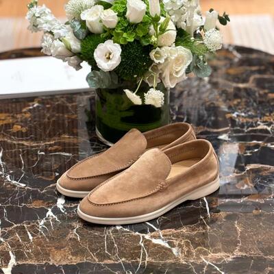 市面顶LP乐福鞋男款一脚蹬懒人鞋summerwalk麂皮商务休闲鞋