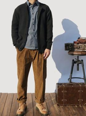 【日系覆古】Ander Jurnal男士针织开衫毛衣镂空粗针外套宽松纯色