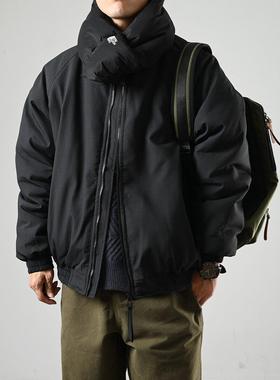 【美式复古】Ander Jurnal工装棉服男春秋款夹克纯色简约加厚立领